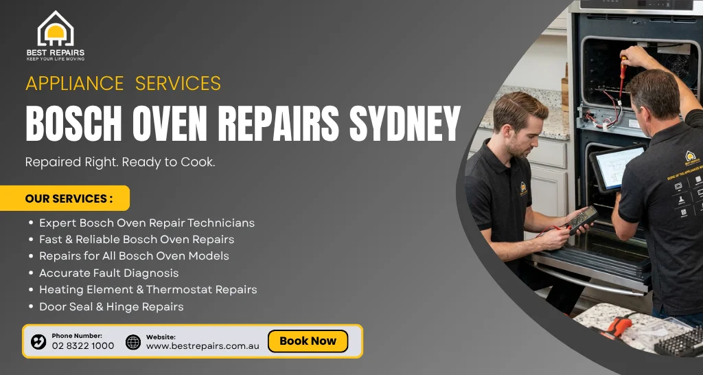 Professional Bosch oven repairs Sydney service in action
