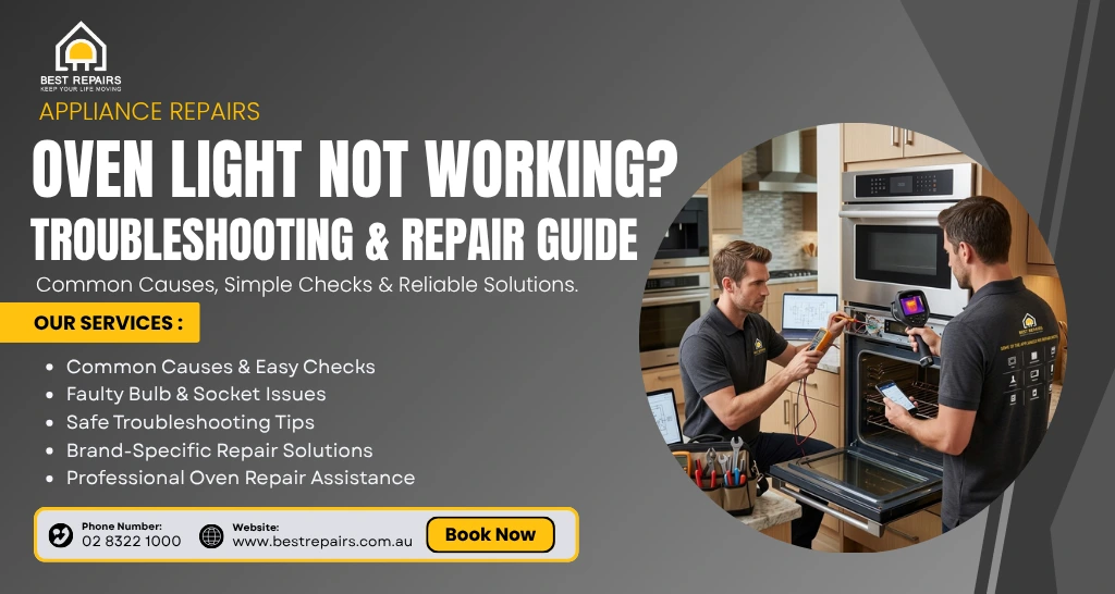 Oven light not working troubleshooting and repair