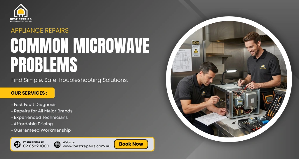 Common microwave problems and troubleshooting solutions in Sydney