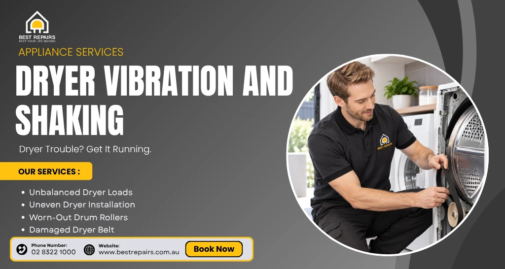 Dryer vibration and shaking during operation
